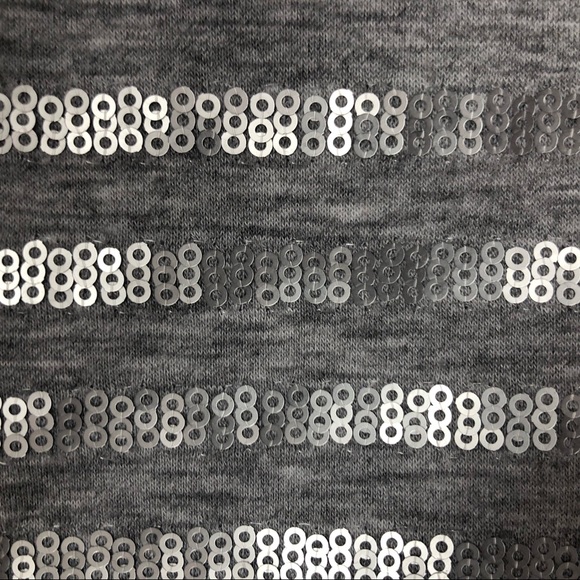 Sequin stripe 3/4 sleeve tee - Picture 2 of 5